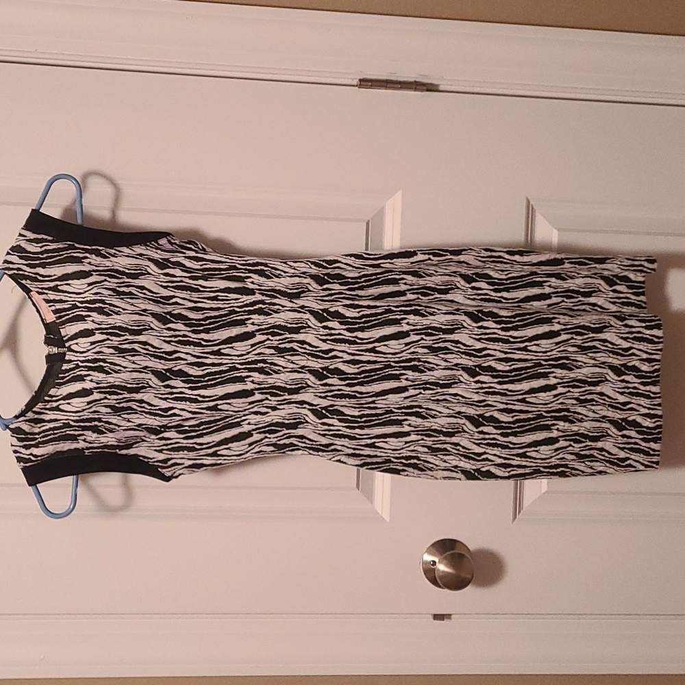 Black and White Bodycon Dress